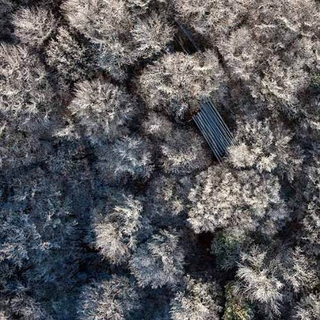 Illustration for article titled Otherworldly Winter Photos Captured Dangerously - While Paragliding